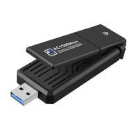 Duendhd Carte Réseau WiFi sans Double Bande Gigabit 5G, Émetteur de Bureau, Carte Réseau, Nouveau 1300m, 1 Pièce