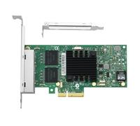 Duendhd I350-T4V2 4 Ports Pci-E X4 Gigabit Ethernet Carte Réseau Quad Rj45 Serveur Nic Interne 1000 Mbps pour Ordinateur de Bureau Facile à Utiliser
