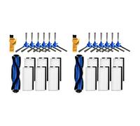 Duendhd Kit de remplacement compatible Robovac 11S Robovac 30 accessoires, filtres à vide, brosses latérales, brosse roulante, lot de 28
