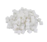Duendhd Lot de 100 aiguilles droites femelles blanches 6P pour ordinateur PC PC ATX carte graphique GPU PCI-E PCIe connecteur d'alimentation