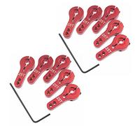 Duendhd Lot de 12 servo-moteurs en aluminium 25T pour moteurs de direction pour voiture, avion, bateau