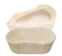 Duendhd Lot de 120 moules à pain à bords droits en papier sulfurisé anti-adhésif