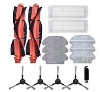 Duendhd Lot de 15 filtres HEPA + soutien-gorge principal + bras latéraux + serpillère pour robot aspirateur aspirateur STYTJ02YM