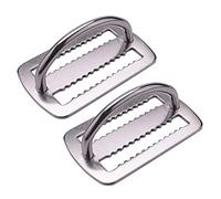 Duendhd Lot de 2 anneaux en D en acier inoxydable 316 pour plongée sous-marine 5 cm