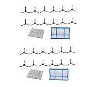 Duendhd Lot de 2 filtres à poussière primaires pour aspirateur robot V5 V5S V3 V3S V5Pro V50 Pro