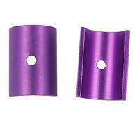 Duendhd Lot de 2 guidons de Shim 25,4 31,8 en alliage d'aluminium pour guidon de de - Adaptateur Shim - Violet