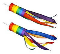 Duendhd Lot de 2 manches à air colorées pour décoration