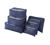 Duendhd Lot de 6 de rangement pour vêtements Organisateur soigné Armoire Valise Sac Organisateur Sac Sac Boîte Chaussures Emballage 2