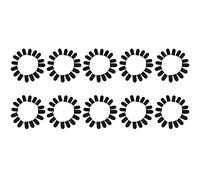 Duendhd Manches de Doigt en Fibre de une 18 Broches pour les Jeux Mobiles PUBG ÉCran (160 PièCes SéRies)