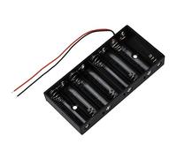Duendhd Nouveau plastique 8 X 1.5V AA 2A CELL Battery Holder Boîte de rangement standard 12V Cas avec de plomb