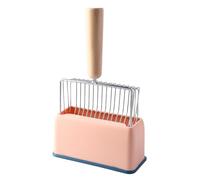 Duendhd Pelle à LitièRe en MéTal pour avec Support, Robuste et Facile à Nettoyer, Rose