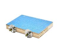 Duendhd Plateforme de support en bois naturel pour animaux de compagnie, perroquet, perruche, calopsitte, conure, Lovebirds, souris, cage, accessoire d'entraînement