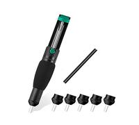 Duendhd Pompe D'Aspiration à Dessouder à Double Anneau en Plastique Puissant à Dessouder Sous Vide avec 5 Buses SuppléMentaires