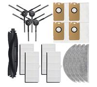 Duendhd Sac d'essuyage tissu principal bustes côtés brins HEPA filtre tamis partie ensemble pour aspirateur robot R1