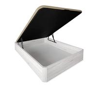 DUÉRMETE ONLINE - Canapé inclinable Extra renforcé Grande capacité avec Couvercle Respirant, Coins arrondis, 105 x 190, épaisseur 30 mm, Gris Polaire