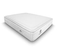 Duérmete Online Leyre Matelas à Ressorts ensachés + Viscose, fermeté et adaptabilité, Hauteur 30 cm, Tissu Thermique viscoélastique, Blanc, 140 x 190 cm