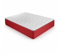 DUÉRMETE ONLINE - Matelas à mémoire de Forme Lite réversible, Ferme et Confortable, Face d'hiver/d'été, Blanc, Hauteur 30 cm, 80 x 190 cm