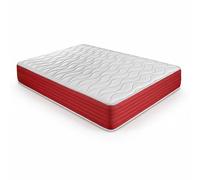 DUÉRMETE ONLINE - Matelas à mémoire de Forme Lite réversible, Ferme et Confortable, Face d'hiver/d'été, Blanc, Hauteur 25 cm, 105 x 180 cm