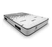 Duérmete Online Matelas en Mousse Visco-élastique Bora, Confort Maximal, Tissu thermorégulateur, Traitement sanitized, Mousse, Blanc, 160 x 200 cm