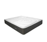 DUÉRMETE ONLINE Matelas en Mousse Visco-élastique Double Face - Hauteur 25 cm - Visco sur Les Deux Faces - Rembourrage Confortable, Blanc, 135 x 180 cm