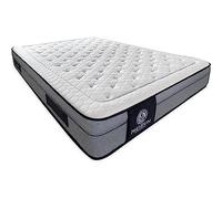 DUÉRMETE ONLINE Matelas Premium Nature Pro Ressorts ensachés + Viscoélastique, Technologie, Lujo et Confort, Tissu Tencel Naturel Mousse, Luxe 7 Zones Viscose, Blanc, 105x190 cm