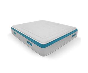 Duérmete Online Matelas viscoélastique à mémoire de Forme SANEX antibactérien | Grand Confort et hygiène | Hauteur 28 cm, Gel, 180 x 190 cm