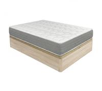 DUÉRMETE ONLINE Pack Matelas viscoélastique Viscotec avec sommier en Bois Rabattable Grande capacité, Couleur Cambria 90 x 190 cm