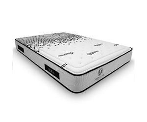 Duérmete Online Premium - Matelas viscoélastique Bora, Confort Optimal, Tissu Thermorégulateur, Traitement Sanitized, Mousse, Blanc, 150 x 200