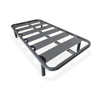 DUÉRMETE ONLINE, Sommier à Lattes Larges renforcé Anti-Bruit, Structure 40 x 30 mm avec Jeu de Pieds filetés, stabilité et robustesse, 90 x 190 cm