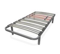 DUÉRMETE ONLINE - Sommier multilattes renforcé avec régulateurs lombaires de 90 x 190 cm avec 4 Pieds de 25 cm Inclus
