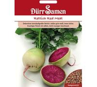 Dürr Samen Graines de Radis Noir "Red Meat" - 100 Graines