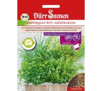 Dürr Samen Plaque de Semis - Herbes Aromatiques pour Salade BIO (Carré Potager & Balcon) - 1 sachet