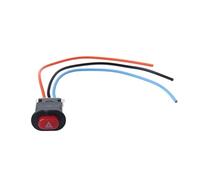 DUESI Interrupteur de feux de détresse pour moto Double avertissement Signal d'urgence avec verrouillage à 3 fils