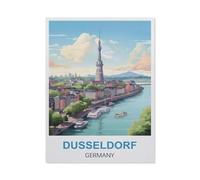 Düsseldorf, Allemagne，1000 Pièces Puzzles - Jeux Éducatifs Jouets Joli Cadeau Assemblage Puzzles pour Adultes（75x50cm）-R52