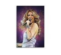 DUETFGBL Poster décoratif sur toile de la chanteuse Celine Dion - Impression d'art moderne pour chambre à coucher - 50 x 75 cm