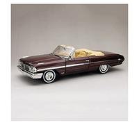 DUEVEL 1 18 pour Ford 500XL 1964 Modèle De Voiture Décapotable en Alliage Moulé sous Pression Simulation De Véhicule À Collectionner Jouets Non RC(Rouge)