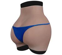 DUEVEL Culotte en Silicone RéAliste Boxer à Gros Cul Short De ContrôLe Sexy Butt Lifter pour Cosplay Transgenre Drag Queen,Complexion,pluggable
