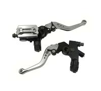 DUEYUU Levier d'embrayage de moto Frein hydraulique principal, poignée d'embrayage supérieure en aluminium CNC, embrayage(Sliver)