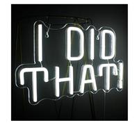 DUEYUU lumière au néon D'Ambiance Apaisante Lampe Je l'ai Fait! Enseignes Au Néon pour Décoration De Chambre d'enfants, Panneaux Muraux