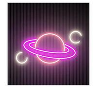 DUEYUU lumière au néon Planète pour Saturne pour enseigne au néon pour l'espace Lumière LED pour alimentation Pour USB(B)