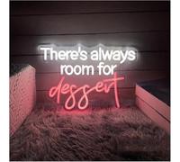 DUEYUU lumière au néon Pour lampe au néon, emprunt mot Dessert pour enseignes lumineuses pour alimenté(55cmx60cm)