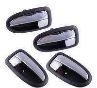 DUEYUU Poignées de porte intérieures de voiture Poignée de porte intérieure pour Hyundai pour Matrix LAVITA 2001-2010 DWCX 4 pièces 82610-17020 82620-17020