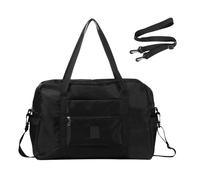 Duffle Bag - Sac de sport - Sac d'entraînement - Sac de sport - 40,5 x 33,78 x 7,87 cm - Étanche avec une grande capacité de semaine - Pour les voyages de nuit - Carryall de fitness avec sangles, Noir