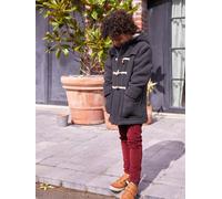 VERTBAUDET Duffle-coat garçon en drap de laine doublé sherpa gris chiné 4A