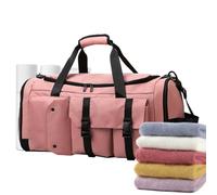 Duffle Sac de sport multifonction imperméable pour vêtements, accessoires et bouteilles, rose, Consulte la descripción, Voir description