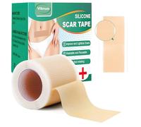 Dufuso 300CM Pansement Silicone Cicatrice, 24H Couleur Chair Invisible, Silicone Scar Sheets Pour Toutes Cicatrices, Effet Visible: Nouvelles Cicatrices (1-2 Mois) / Anciennes (2-4 Mois)