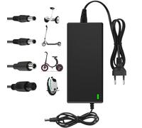 Dufuso Chargeur Trotinette Electrique, 42V 2A Chargeur Universel pour Toutes Les Batteries Lithium de 36V, Chargeur Hoverboard avec 4 Connecteurs, Compatible avec Ninebot,Xiaomi et d'autres