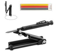 DUGEGAYL Outil de Traçage Multifonctionnel,7Pcs Outil de Marquage et Mesure pour Bricolage, Charpentiers, Ingénieurs - Durabilité Suprême et Précision