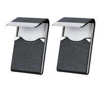 DUGEGAYL Porte-Cartes de Visite,2Pcs Design Simple et Professionnel - Portefeuille de Cartes magnétique dissimulé, léger, élégant et portatif pour Hommes et Femmes