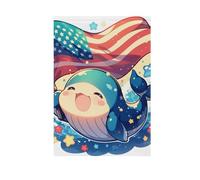 Dugong 4th of Juillet Independence Day Drapeaux de jardin saisonniers pour décoration extérieure 28 x 40 cm double face